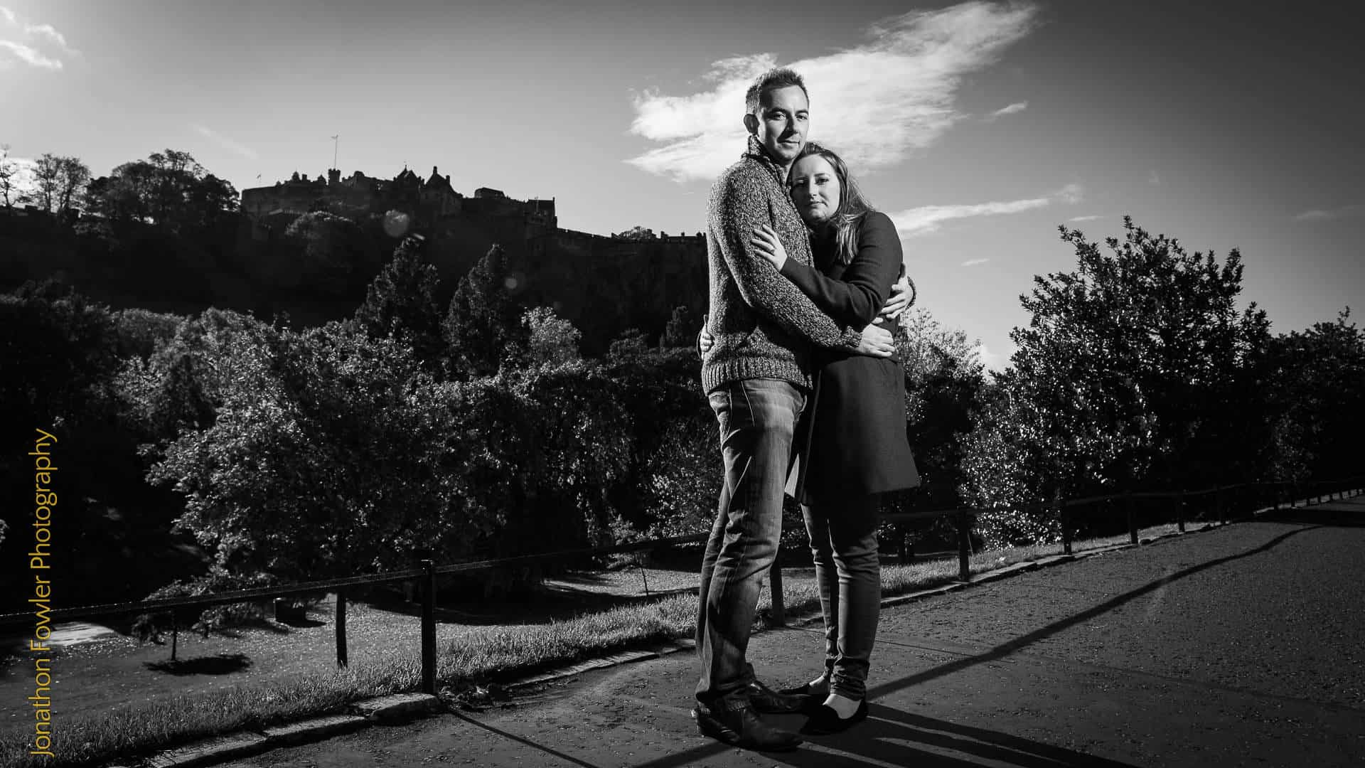 Princes Street Gardens Edinburgh - Jamie and Michelle
