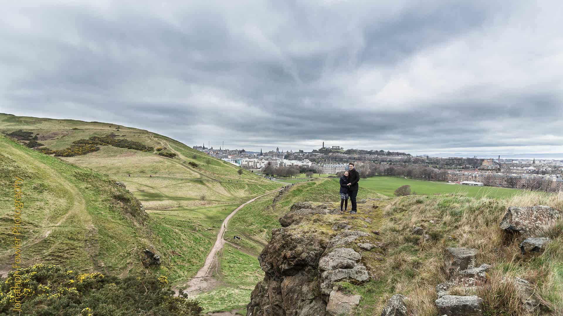 Arthurs Seat - Jon and Mandy