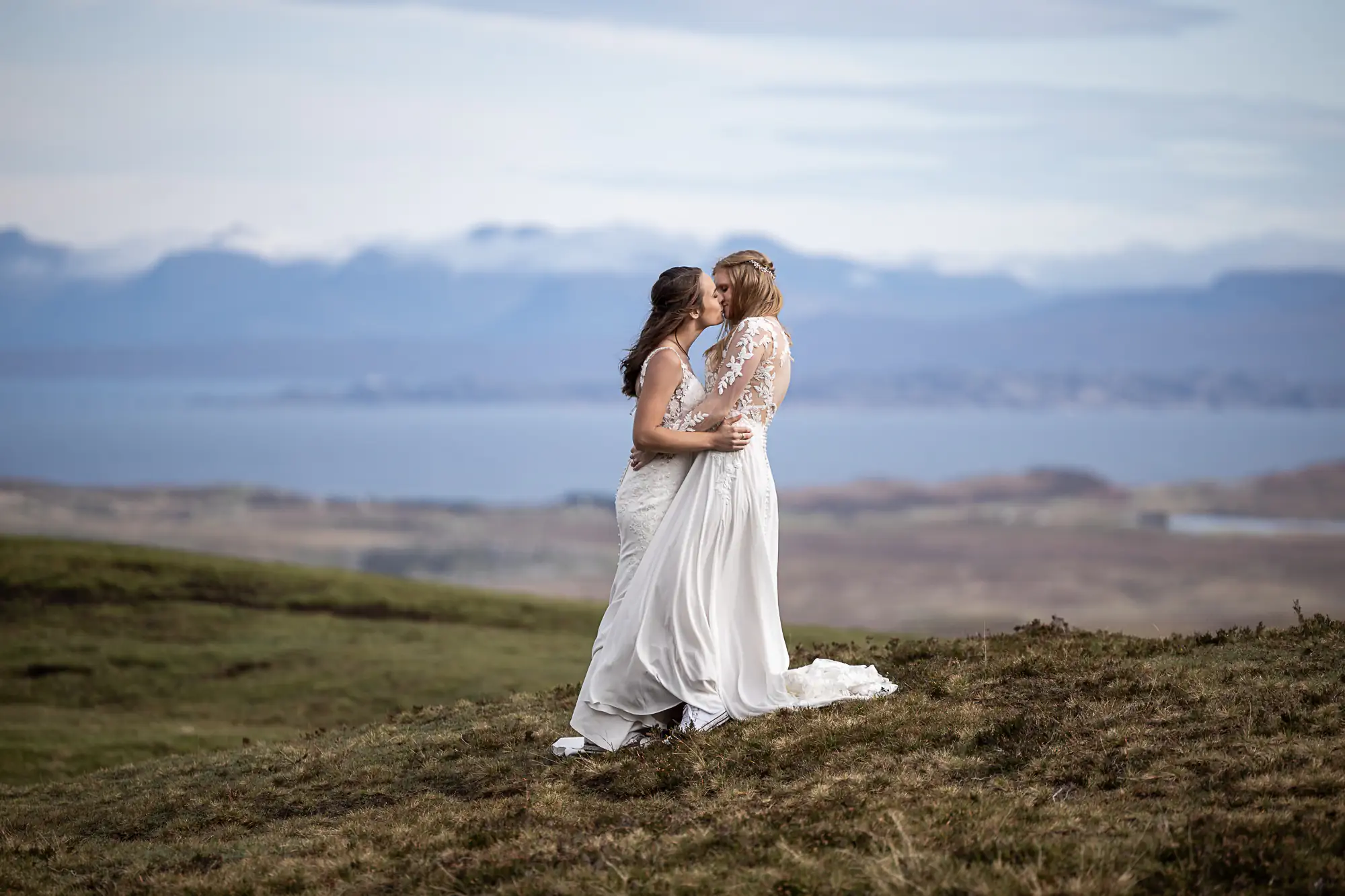 Adrienne and Emily embrace