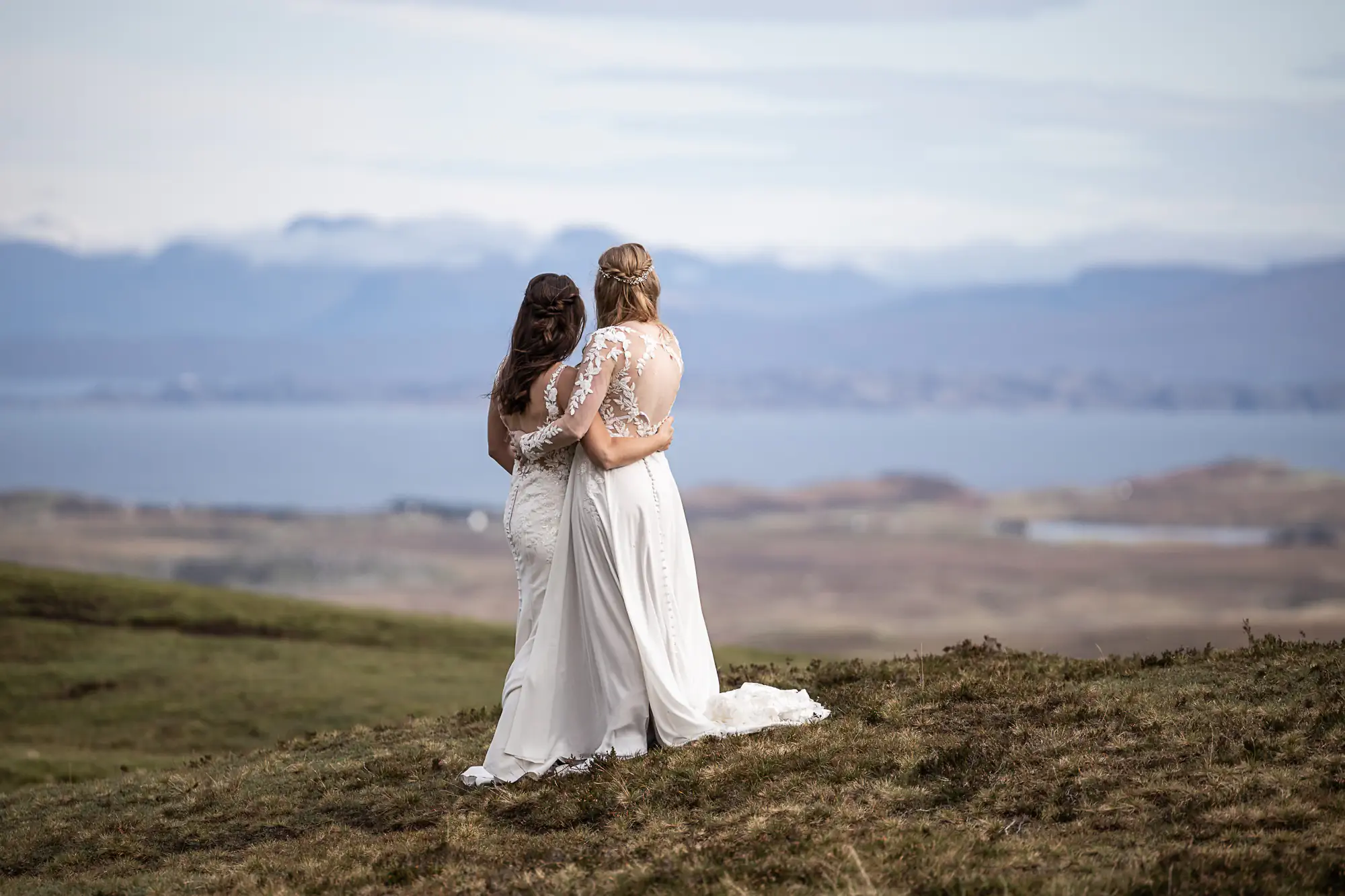 Adrienne and Emily embrace