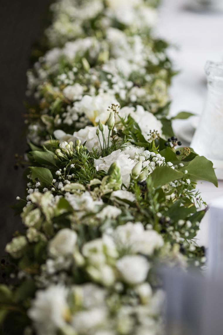 Apex Grassmarket Hotel - floral top table centrepiece