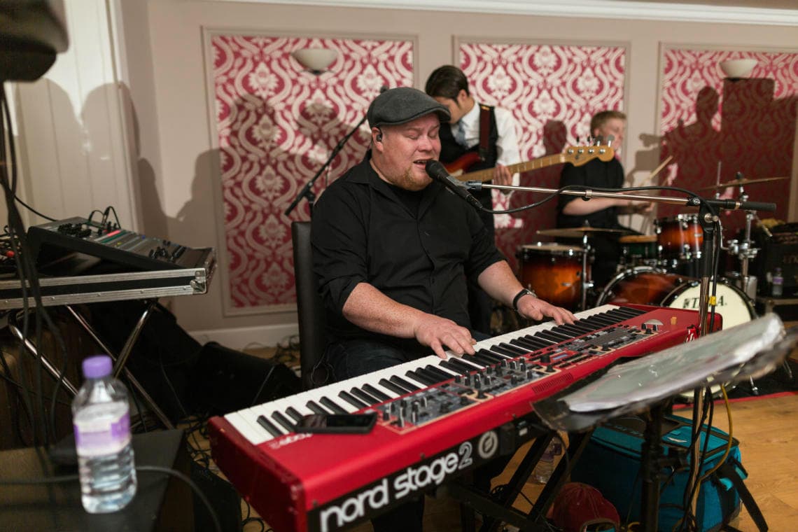 Northern Light band providing the evening entertainment in the Rose Garden Room