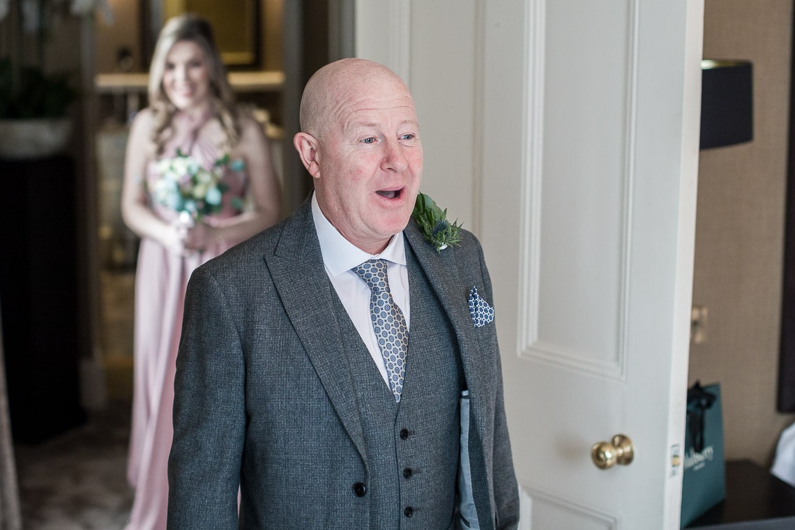 father of the bride first look at his daughter
