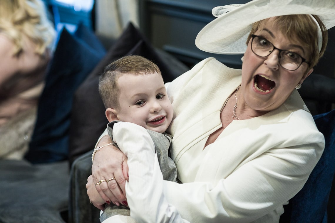 young lad with mother of the bride