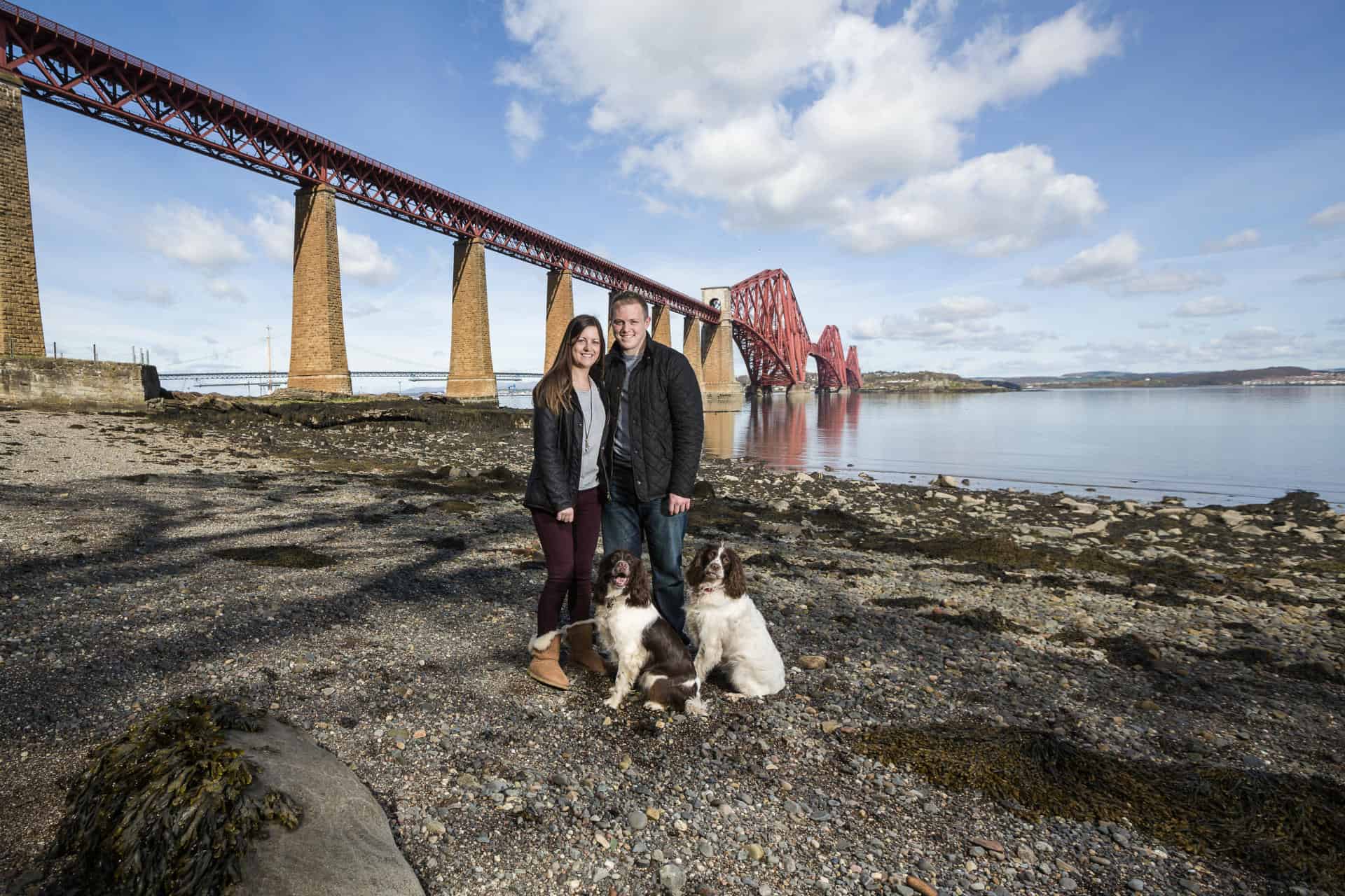 Claire and Alex at South Queensferry