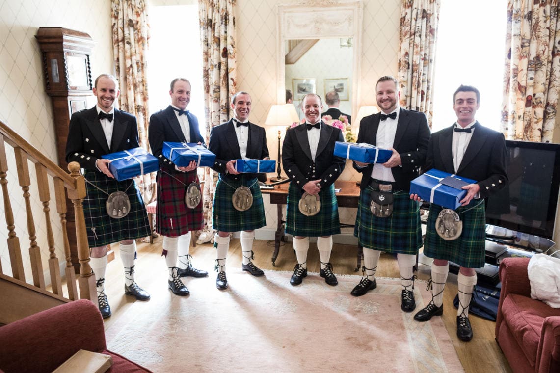 Courtyard Cottage Groom and Groomsmen