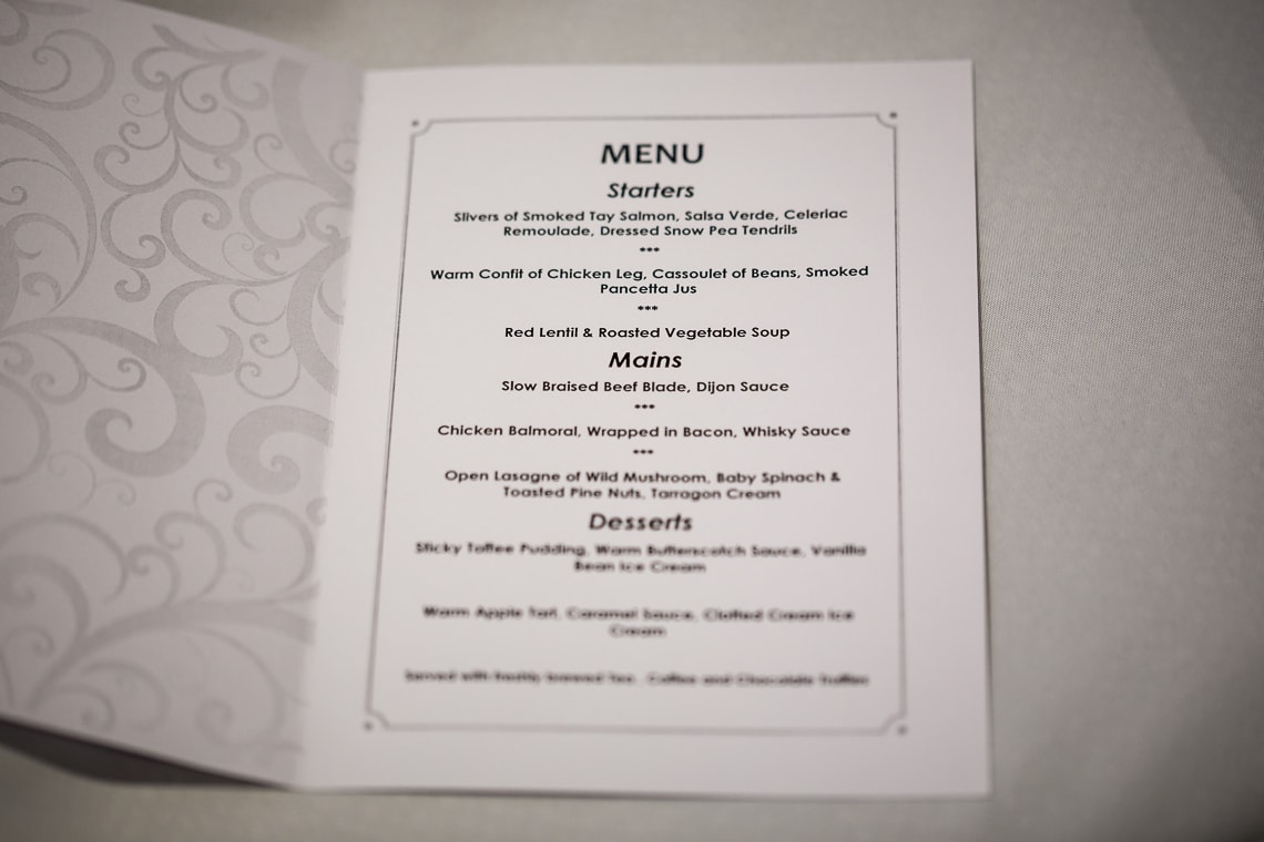 meal menu