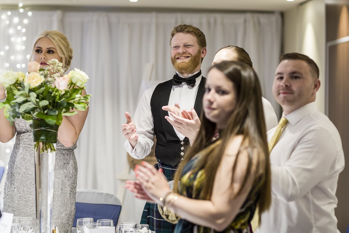 guests applause the top table
