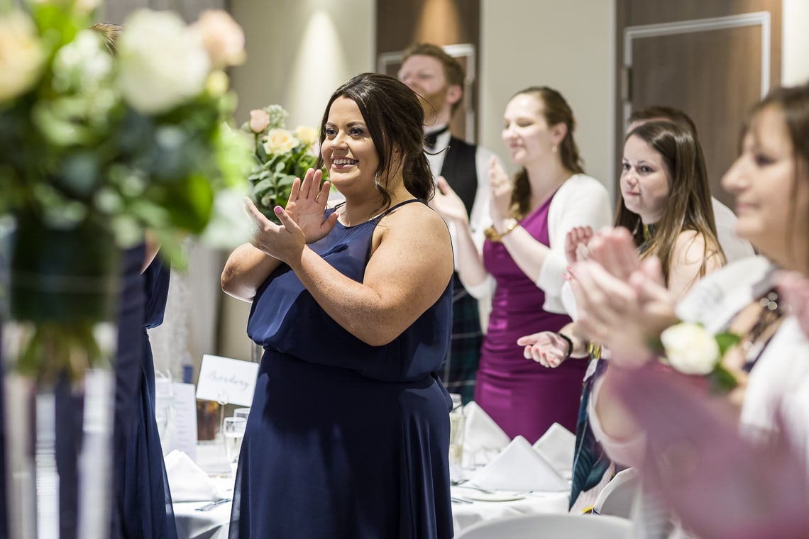 guests applause the top table