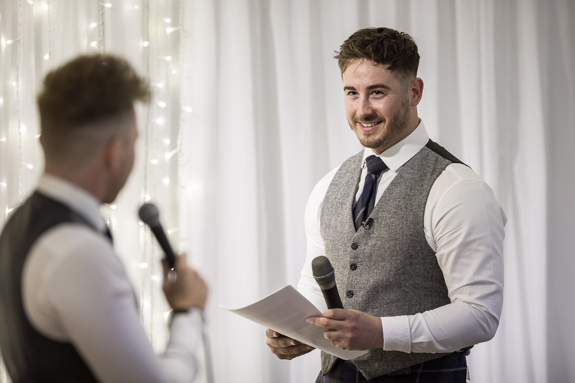 Best men speech in the Dalmahoy Suite