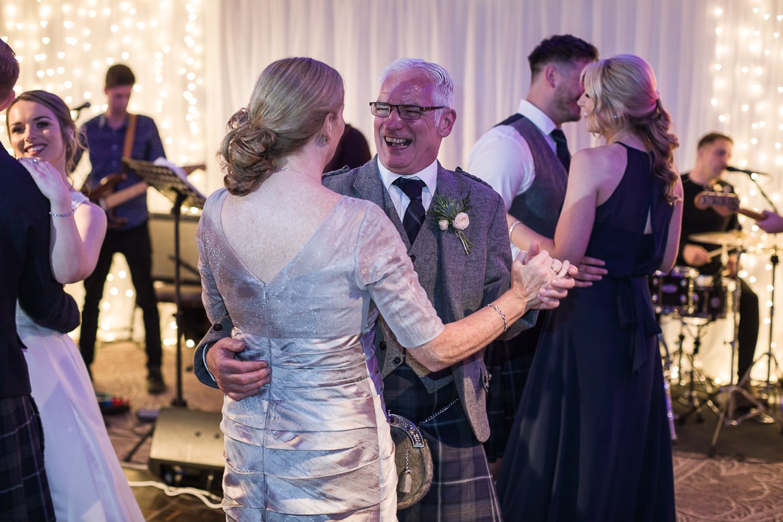 bride's parents dancing