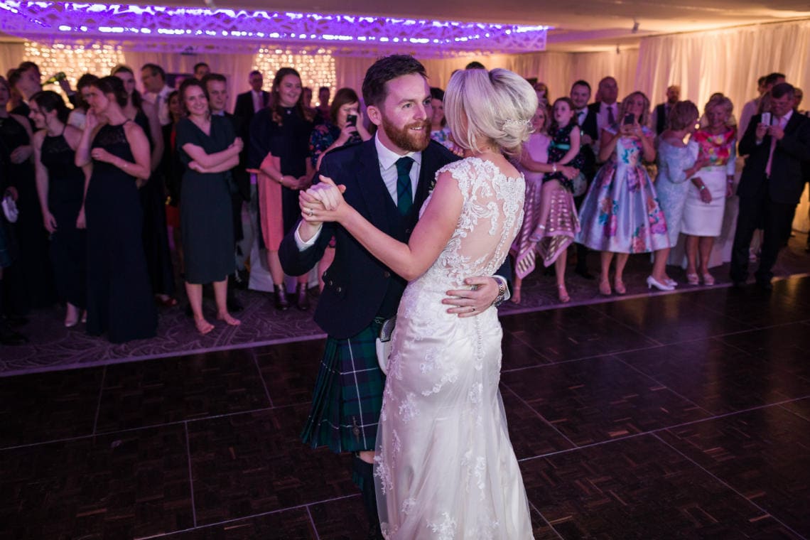 Dalmahoy Suite - first dance by the newlyweds