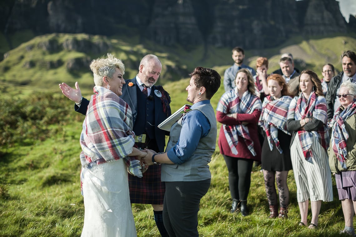 same-sex marriage ceremony Quiraing Skye