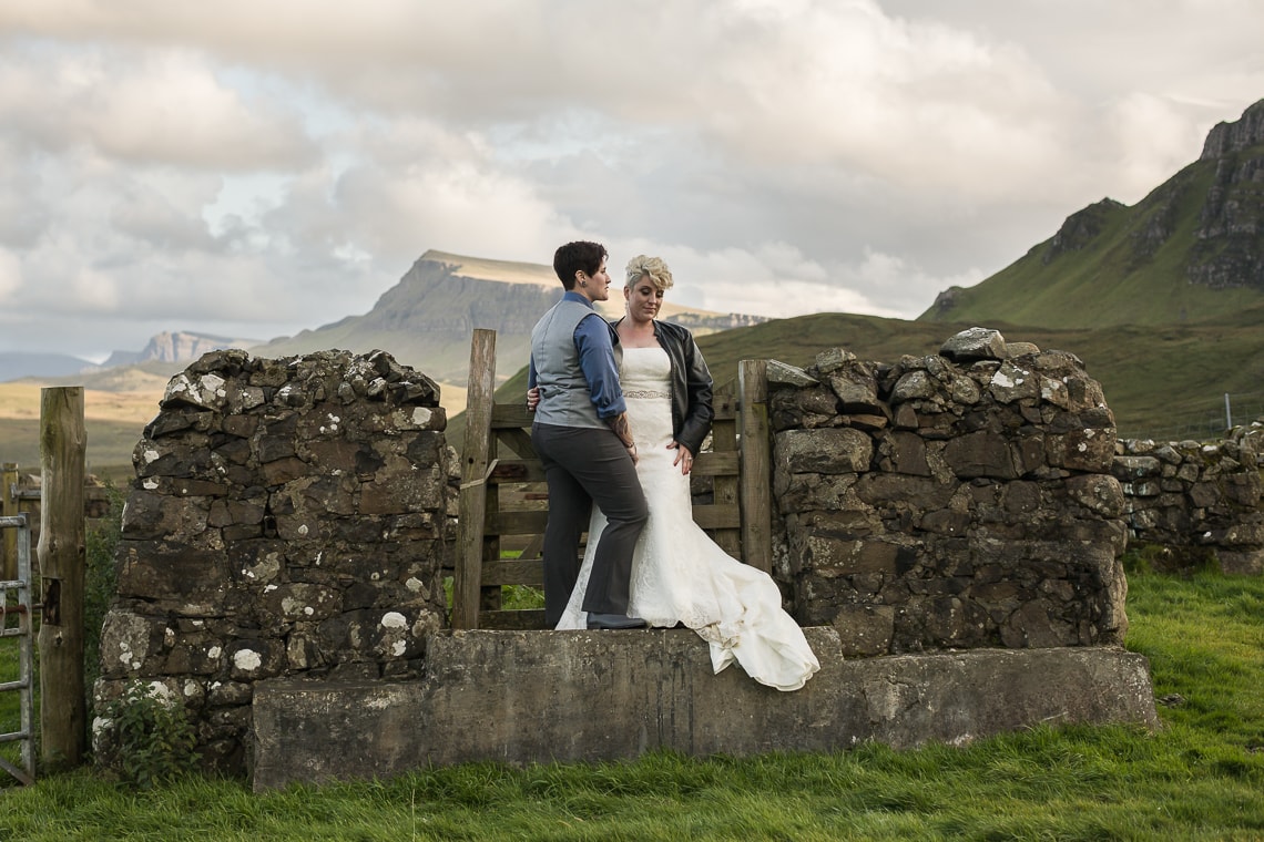 newly-wed lesbian couple Quiraing