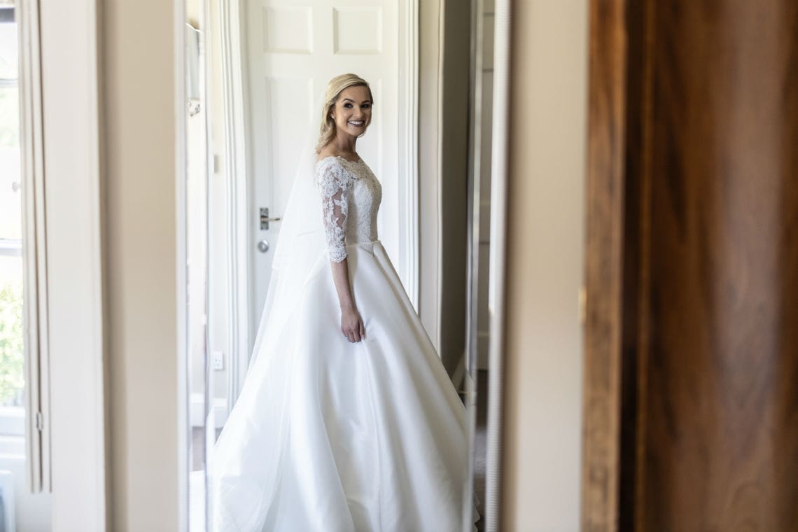 bride full length shot in her dress
