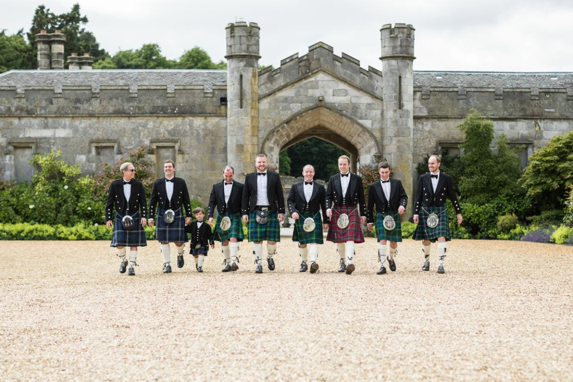 Gardens groom and groomsmen
