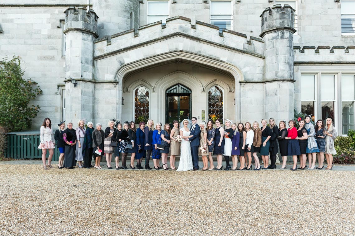 Gardens group photo by the main entrance