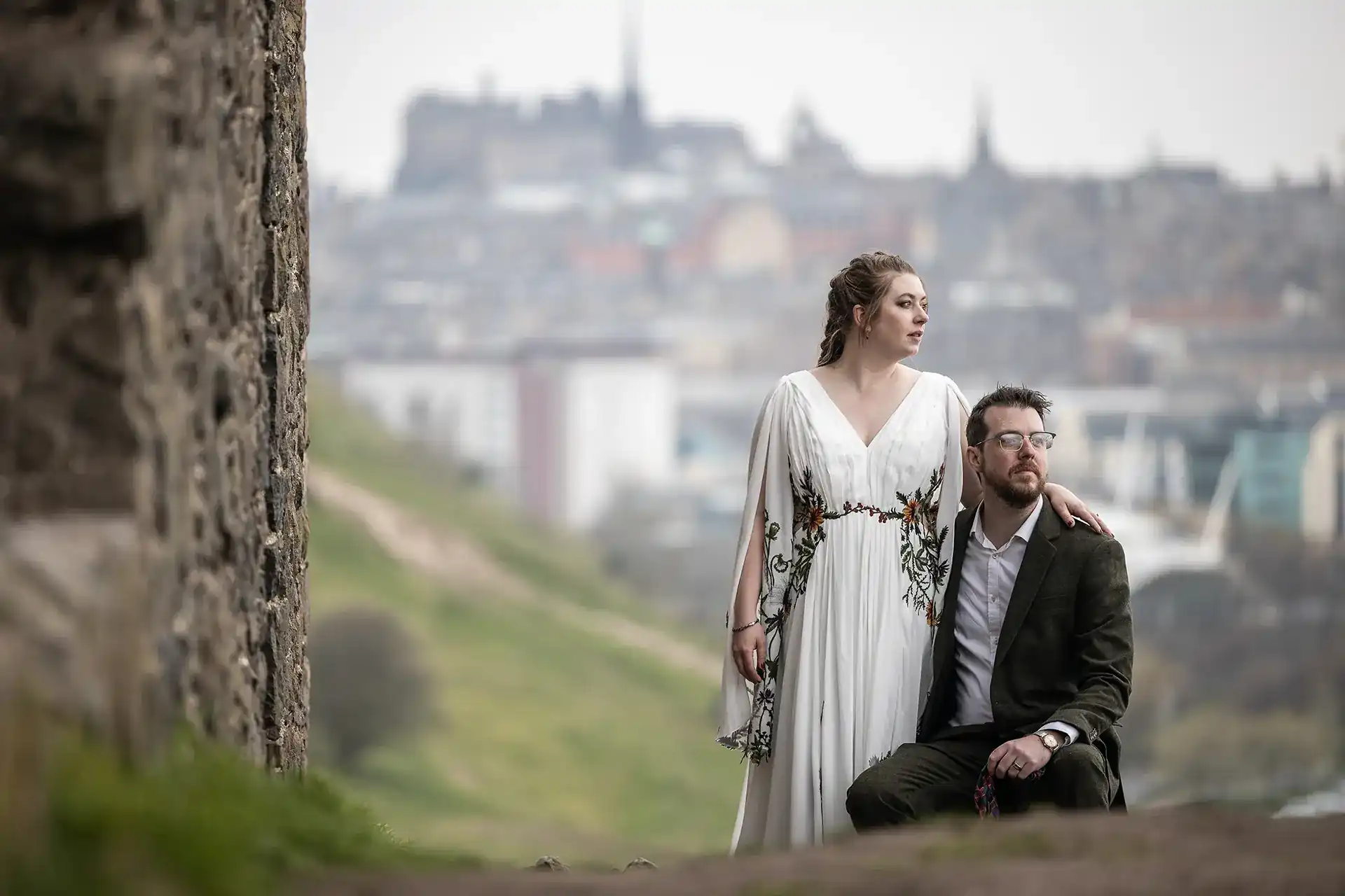 Ginni and Henry at St Anthony's Chapel