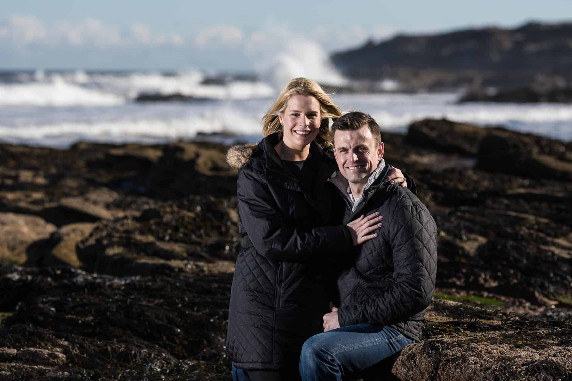 Jade and Dougie at Tyninghame Beach