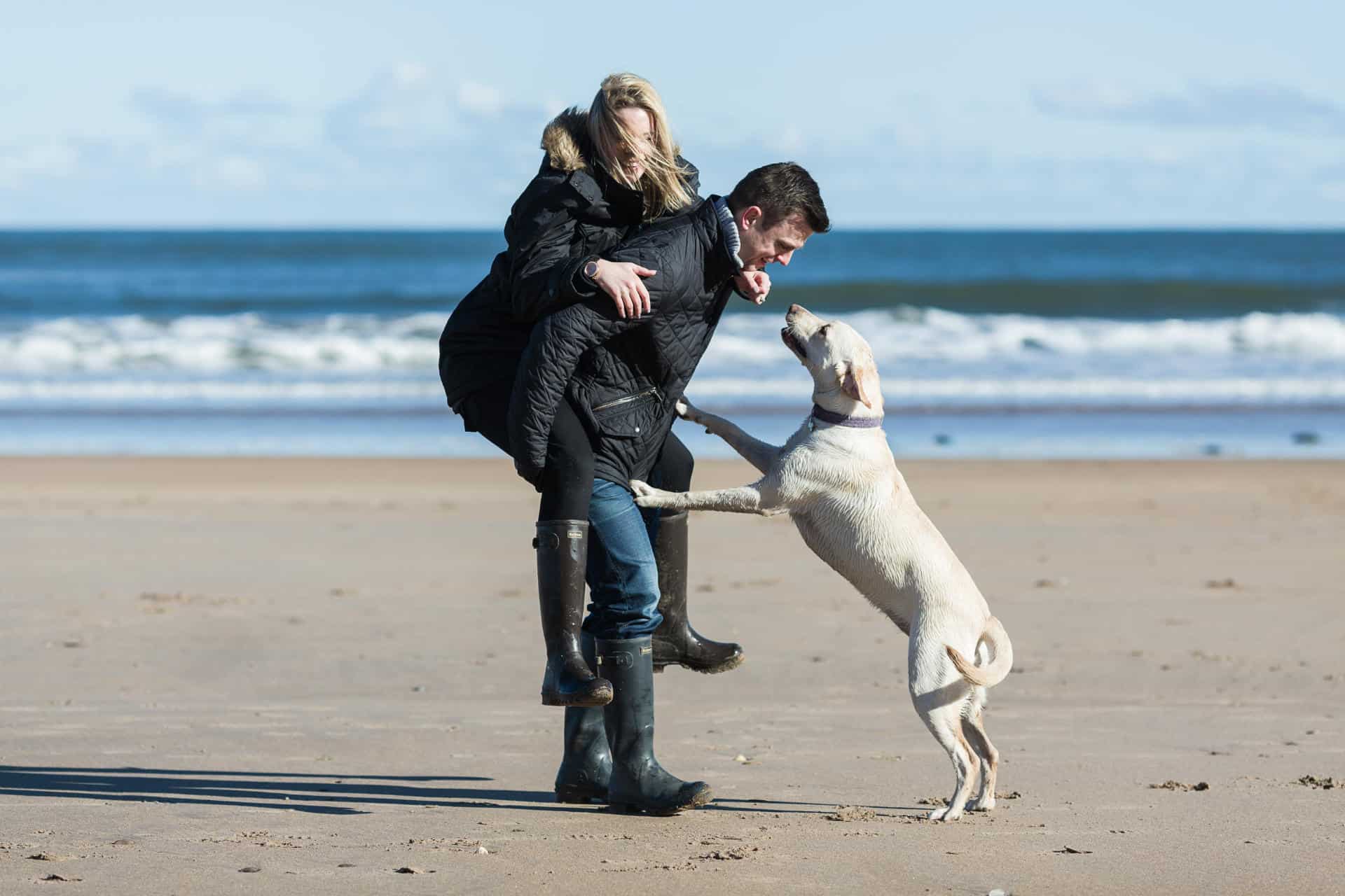 Jade and Dougie at Tyninghame Beach
