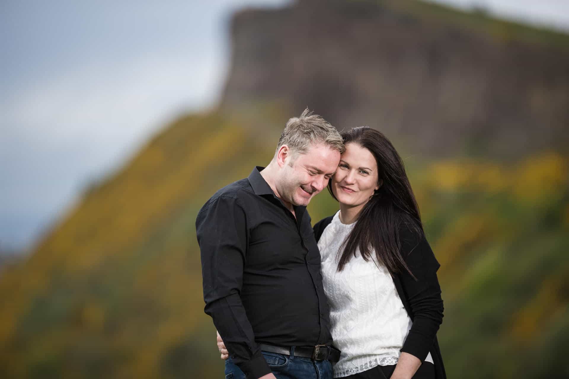 Kirsty and Jonathan at Holyrood Park