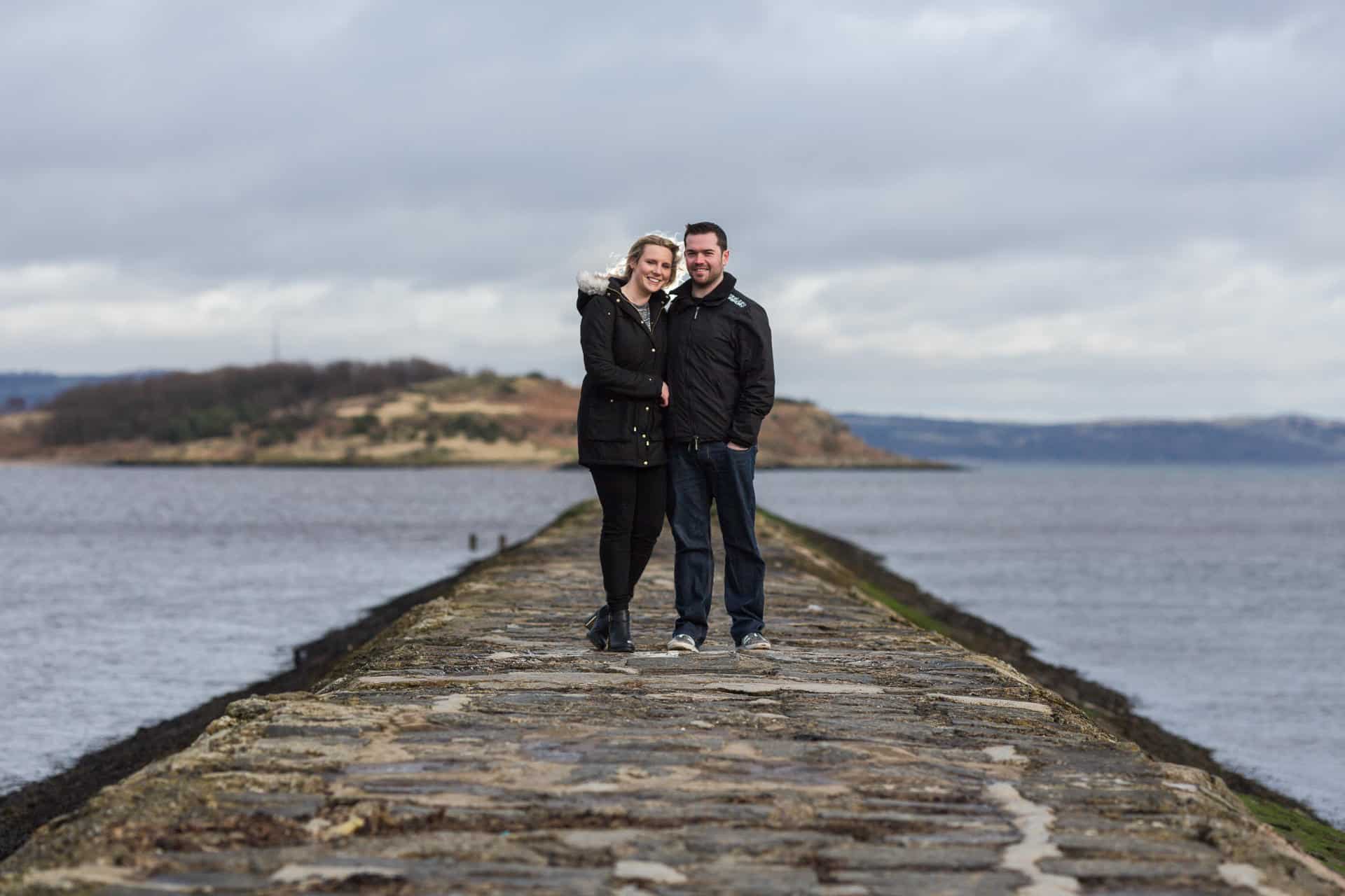 Kris and Michelle at Cramond Beach