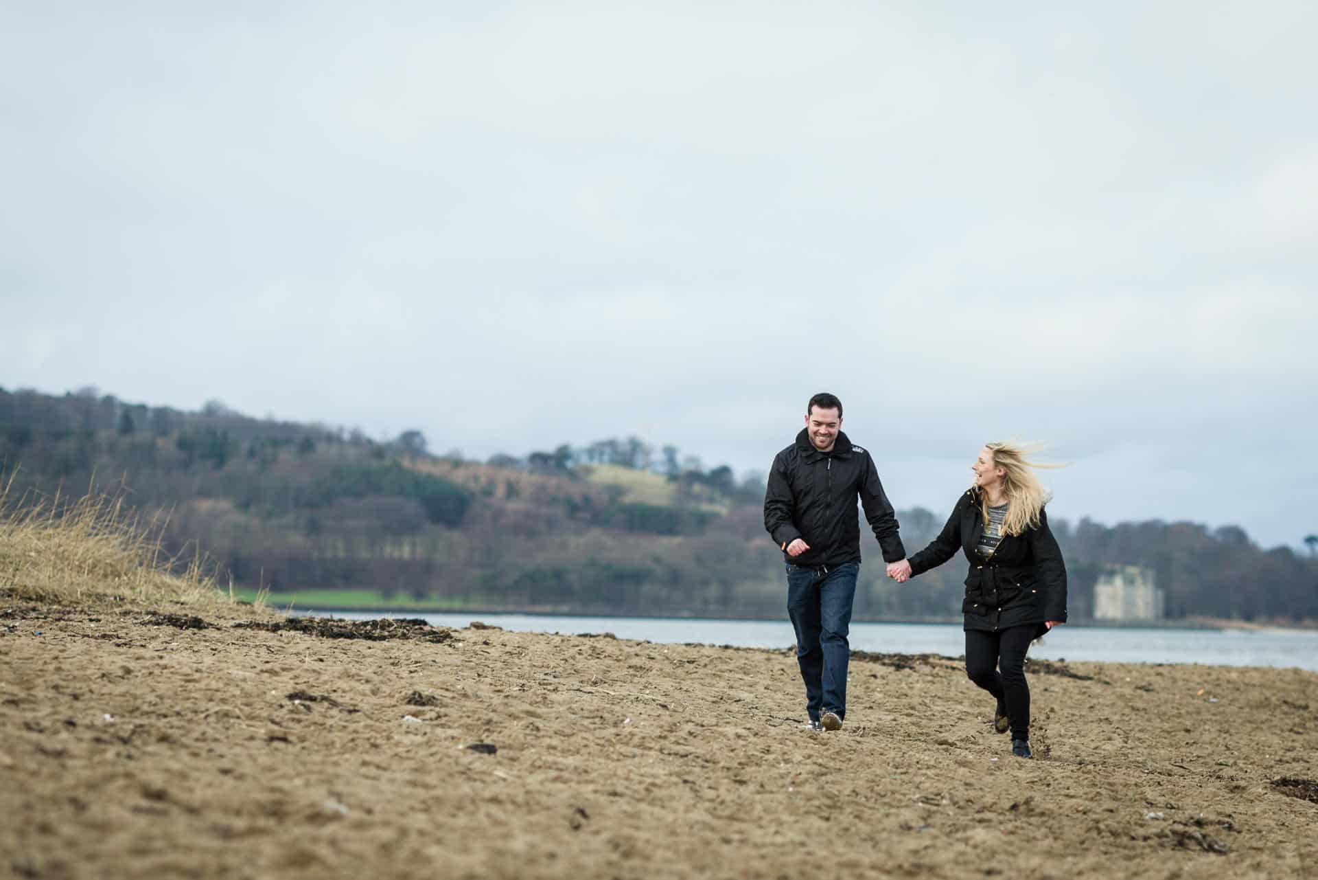 Kris and Michelle at Cramond Beach