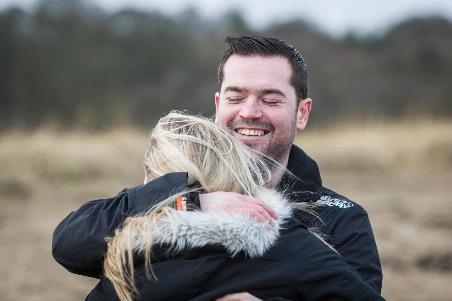 Kris and Michelle at Cramond Beach