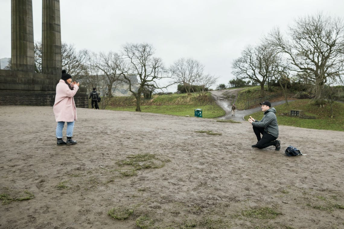 Jake proposes to his girlfriend