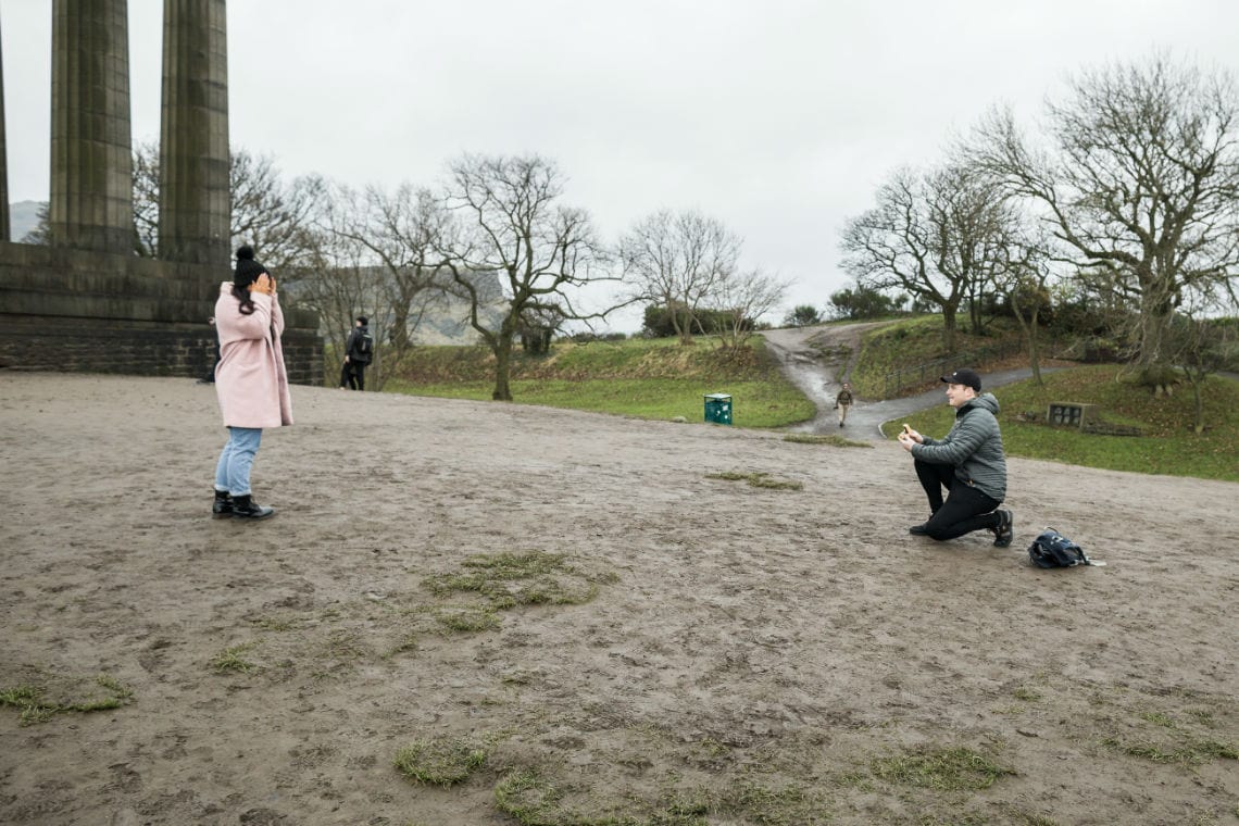 Jake proposes to his girlfriend