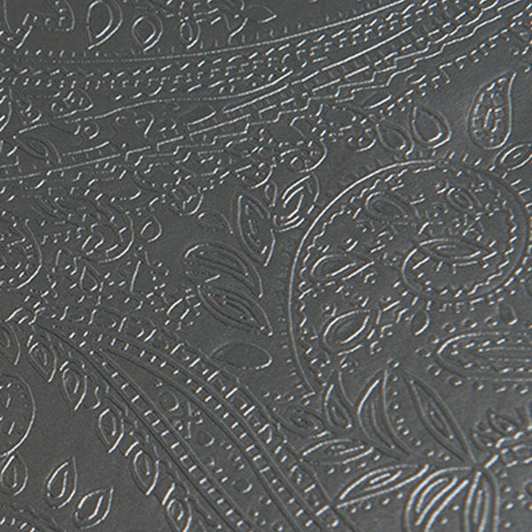 Paisley Metallic Grey