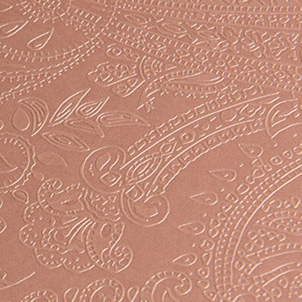 Paisley Metallic Rose Gold