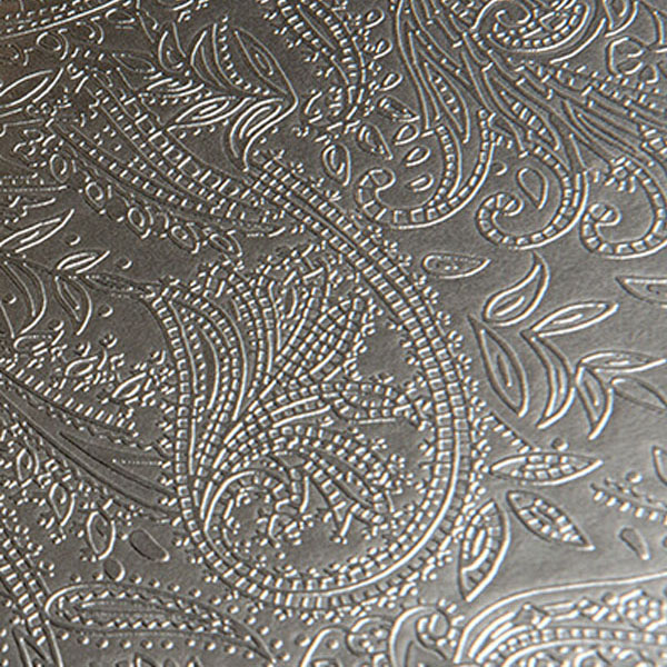 Paisley Metallic Silver
