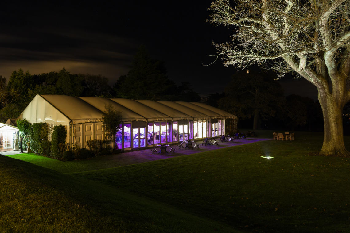 Pavilion evening external photo