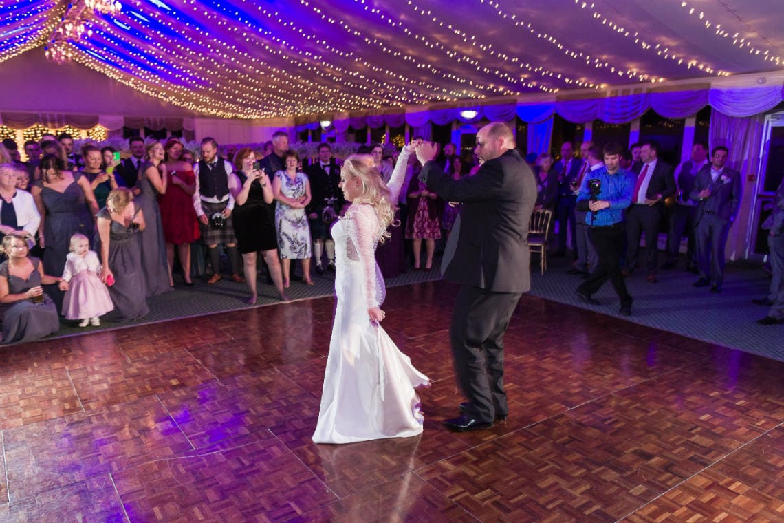 Pavilion first dance with the newlyweds