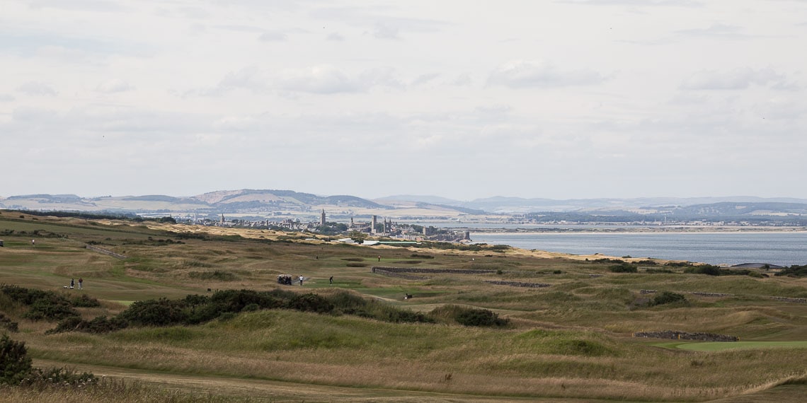 St Andrews Wedding Photographer Jonathon Fowler Photography - view of the town from Fairmont Hotel