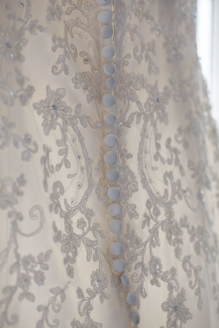 bridal wedding dress details
