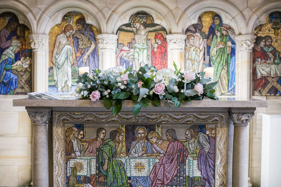 interior view of St Salvator's Chapel altar