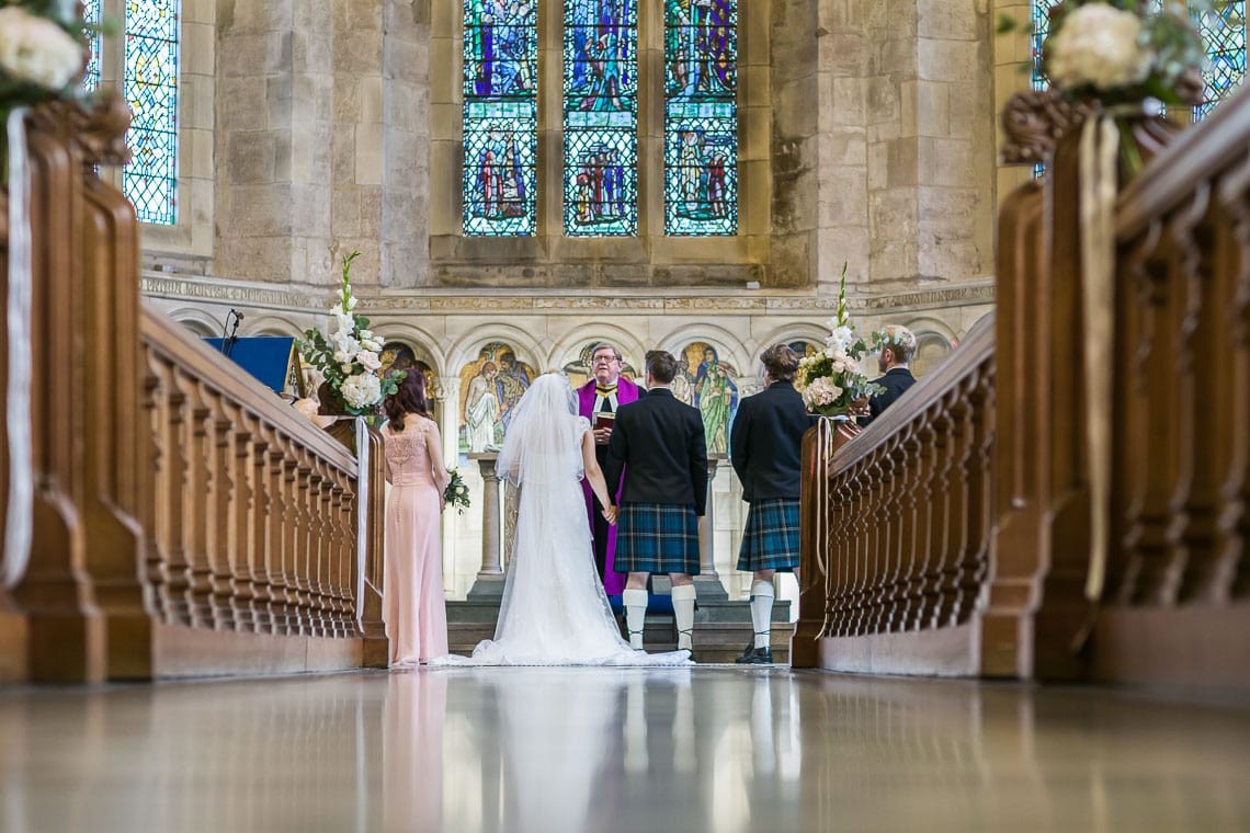 the benediction at St Salvator's Chapel