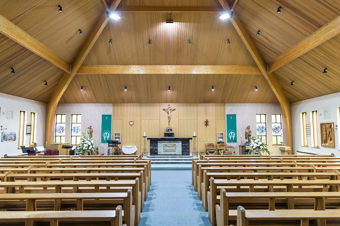 view from the rear of the church