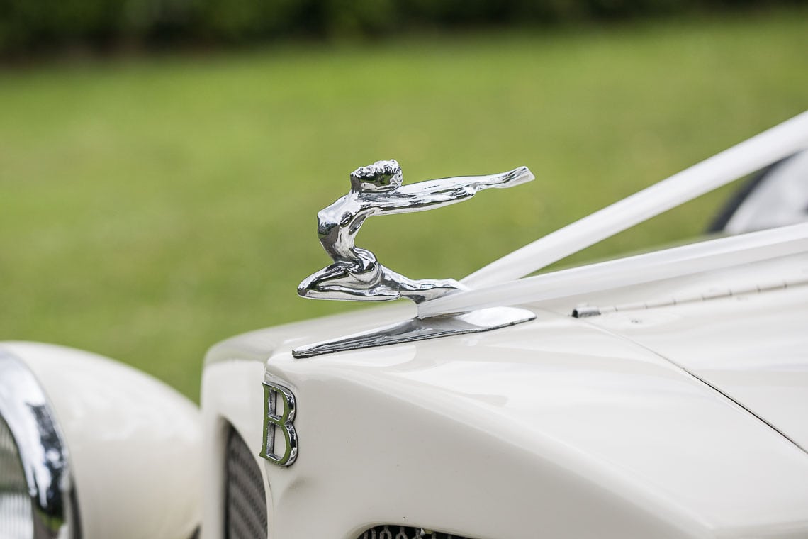 mascot on the bonnet of a Beauford car