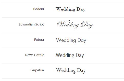 UV Printing Fonts