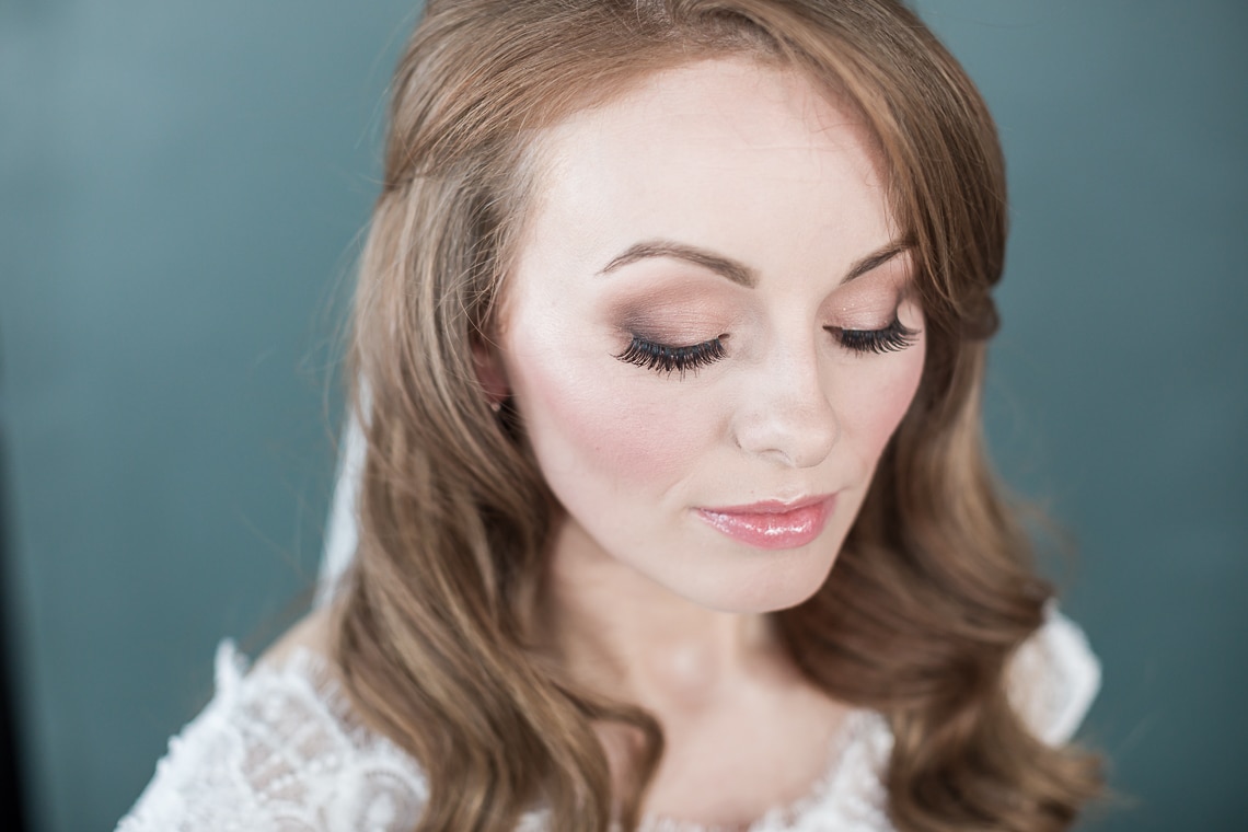 bride's eyelashes