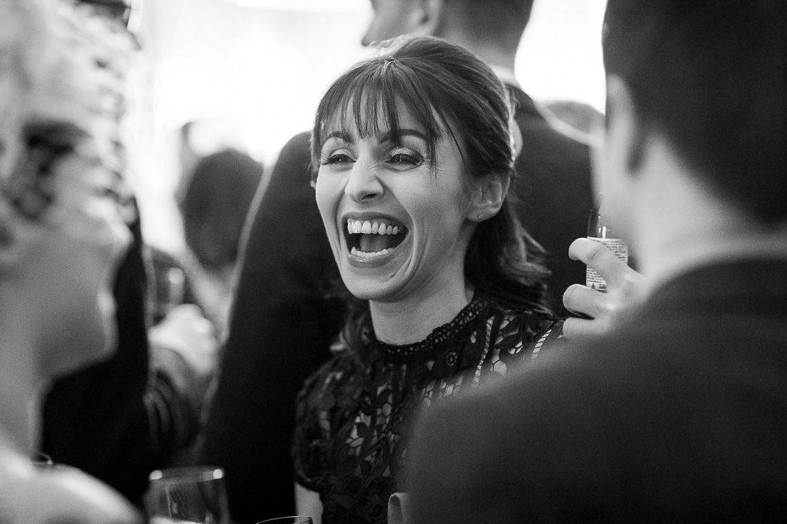 guest laughing in the Library