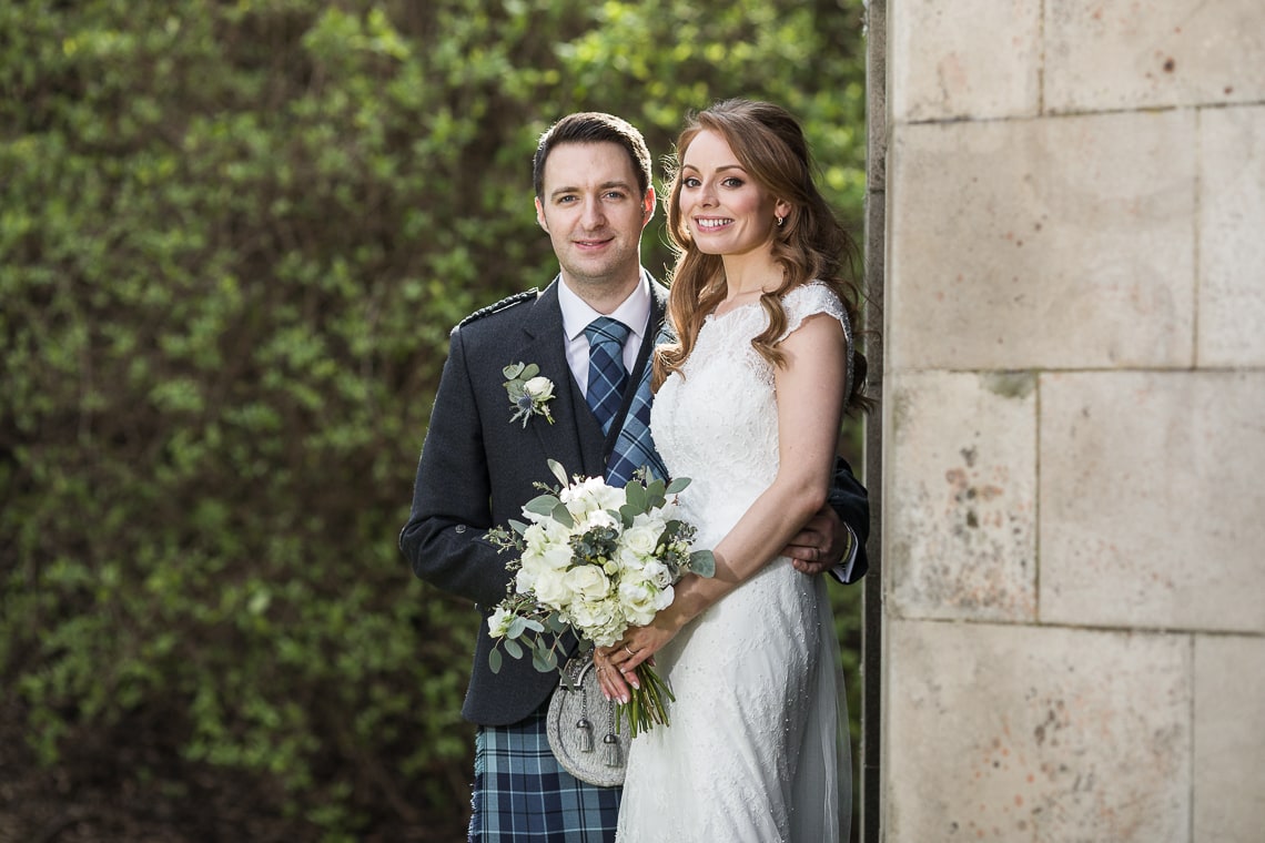 newlyweds in Queen Street Gardens