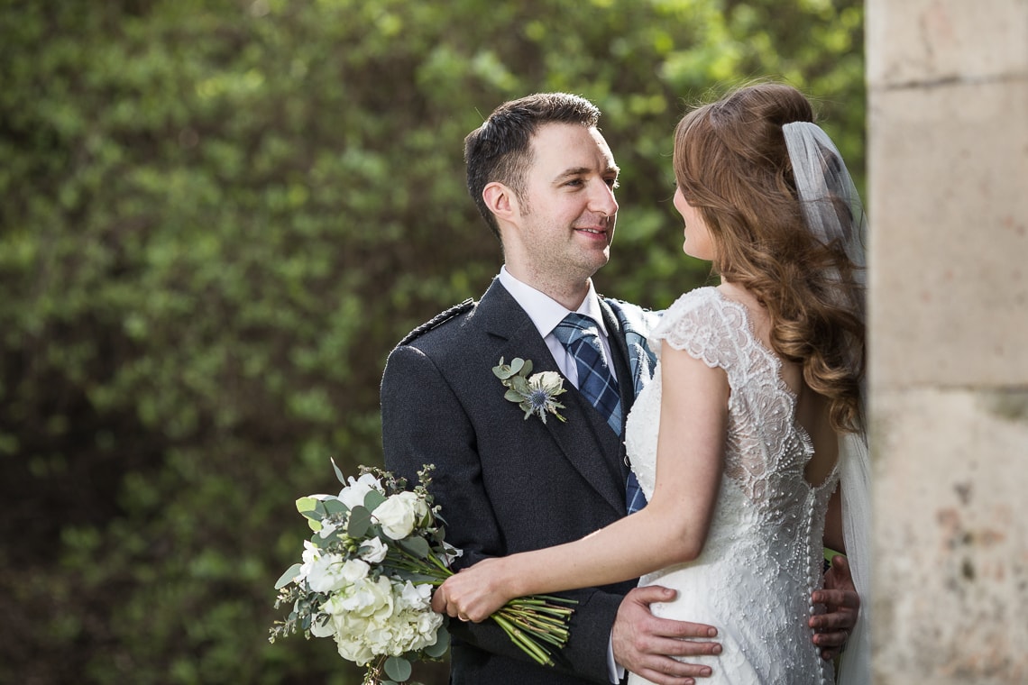 newlyweds in Queen Street Gardens