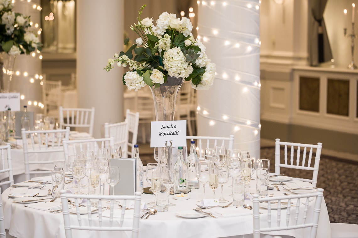 King's Hall table setting