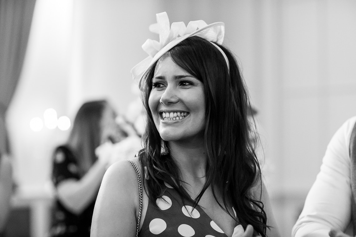 King's Hall guest applauds the entry of the top table guests