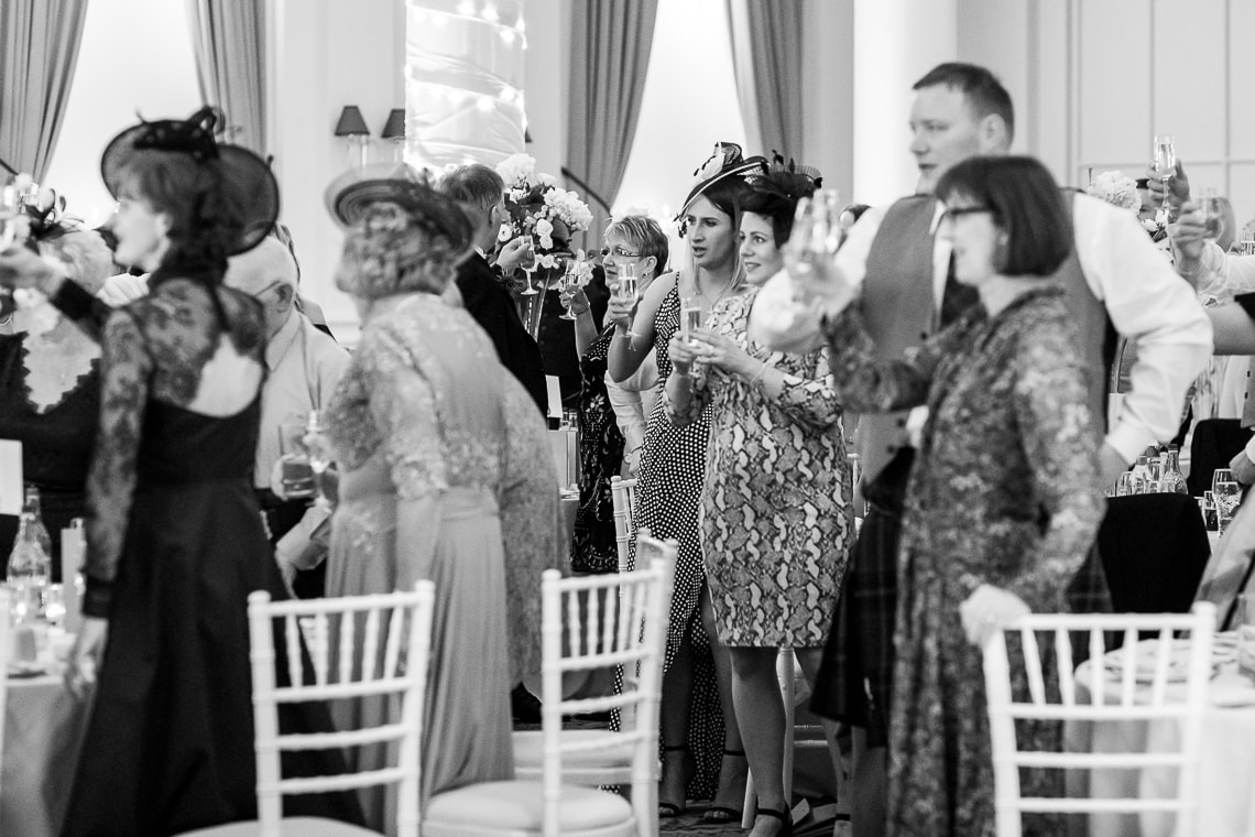 guests applaud brother of the bride speech in the King's Hall