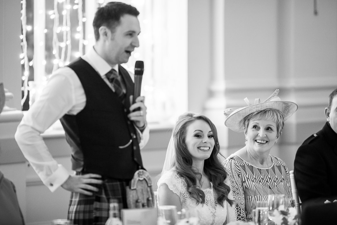 the groom's speech in the King's Hall
